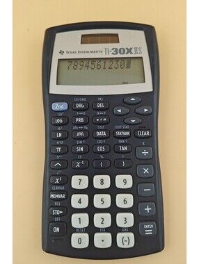 Texas Instruments TI-30X IIS Blue Scientific Calculator Tested Working